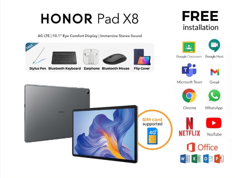 honor x8 HONOR Pad X8 | 8GB RAM + 256GB ROM Original set